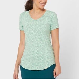 Duluth Trading Women's Armachillo Short Sleeve V-Neck T-Shirt XL